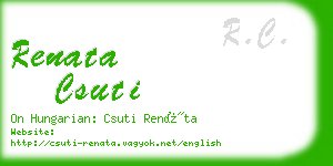 renata csuti business card